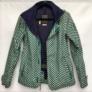 Burton Women’s DryRide Plaid Hooded Ski Jacket